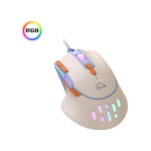 M2 Kablolu Espor Oyuncu Mouse Rgb 12800 Dpı Ledli Gaming Mouse Software 9 Makro Sensor Diğer