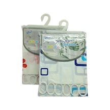 Çif Kanat Pvc Banyo Perdesi 2 Parça X 90x180cm - 12 Halkalı 52 Renkli