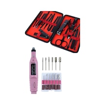 Elektrikli Manikür Pedikür Seti İkili Set 17 Parça Tırnak Bakımı Nasır Temizleme Tırnak Şekillendirme 95669941