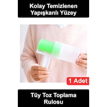 Tüytoplayıcı Yapışkanlı Toz Toplama Rulosu Yıkanabilir Kıl Kedi Köpek Tüyü Temizleme Halı Koltuk El
