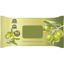 Sleepy Sensitive Zeytinyağlı Islak Havlu 90 Lı 7 Paket Tekli