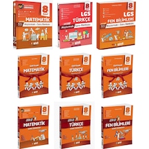 Gizli 2025 8. Sınıf Lgs Matematik + Türkçe + Fen Alıştırmalı + Usta İşi Soru + Gizli Kuşak Seti 9 Kitap Güncel Müfredat