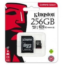 Kingston SDCS2-256GB 256GB micSDXC Canvas Select Plus 100R A1 C10 Card + ADP Hafıza Kartı