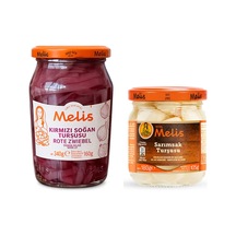 Melis Kırmızı Soğan Turşusu 340 Gr Ve Sarımsak Turşusu 180 Gr