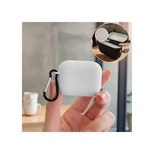 Apple Uyumlu Airpods Pro 2.nesil Kılıf Askı Aparatlı Lansman Beyaz
