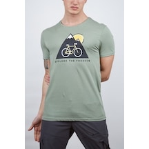 Alpinist Tarius Erkek T-Shirt Elma Yeşili (543375642)