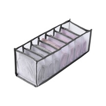 Konesam Dolap İçin Gri Dokuma 7 Bölmeli Altı Çekmeceli Giyim Düzenleyici Kutusu - İç Çamaşır, Mayo, Çorap Saklama Kutusu Gri