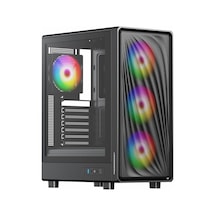Powerboost Pb-a5065b 650w 80+ Bronz Usb 3.2 Argb Eatx Mid Tower Siyah Kasa
