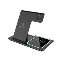 Wezone Katlanabilir 3 Lü Hızlı Şarj İstasyonu: Airpods, Watch Ve İphone Uyumlu İçin Kablosuz Şarj