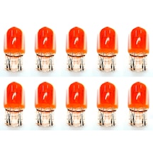 Ampul 12v 21/5w 1016 Dipsiz Sarı Ampul T20 Çift Duy 10 Adet