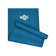 Woqes Egzersiz Matı 5mm Kalınlık 173x61 Cm Kaymaz Pilates Ve Fitness Matı Koyu Mavi Mavi