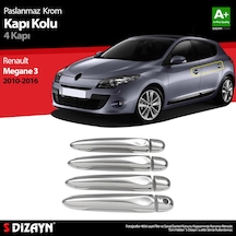 S-Dizayn Renault Megane 3 Krom Kapı Kolu 4 Kapı 2010-2016