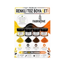 4'lü Set Premium Parafin Soya Wax Toz Mum Boyası Hobi Seti - 5 Cc Sarı, Siyah, Kahverengi, Turuncu Bkfab4srskht5g Karışık