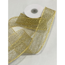Metalik Simli Kurdele 5 Cm / Parlak Hediye Paketi, Yılbaşı Ve Dekorasyon Şeridi 9 Metre