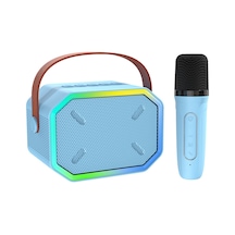 Reedark "taşınabilir Bluetooth Hoparlör Ve Kablosuz Mikrofonlu Ktv Sistemi - 6w Güçlü Ses Ve Renkli Işık Efektleri"