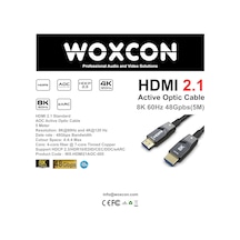8k Hdmı Aoc Fiber Kablo - Hdmi 2.1 Standart - 48gbps, 8k 60hz, 4k 120hz, 4k 60hz, Earc, Hdr, D-