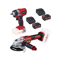 Einhell TE-CW 18 BL Kömürsüz Somun Sıkma+Axxio 125MM Kömürsüz Taşlama+2 x 4.0ah Set