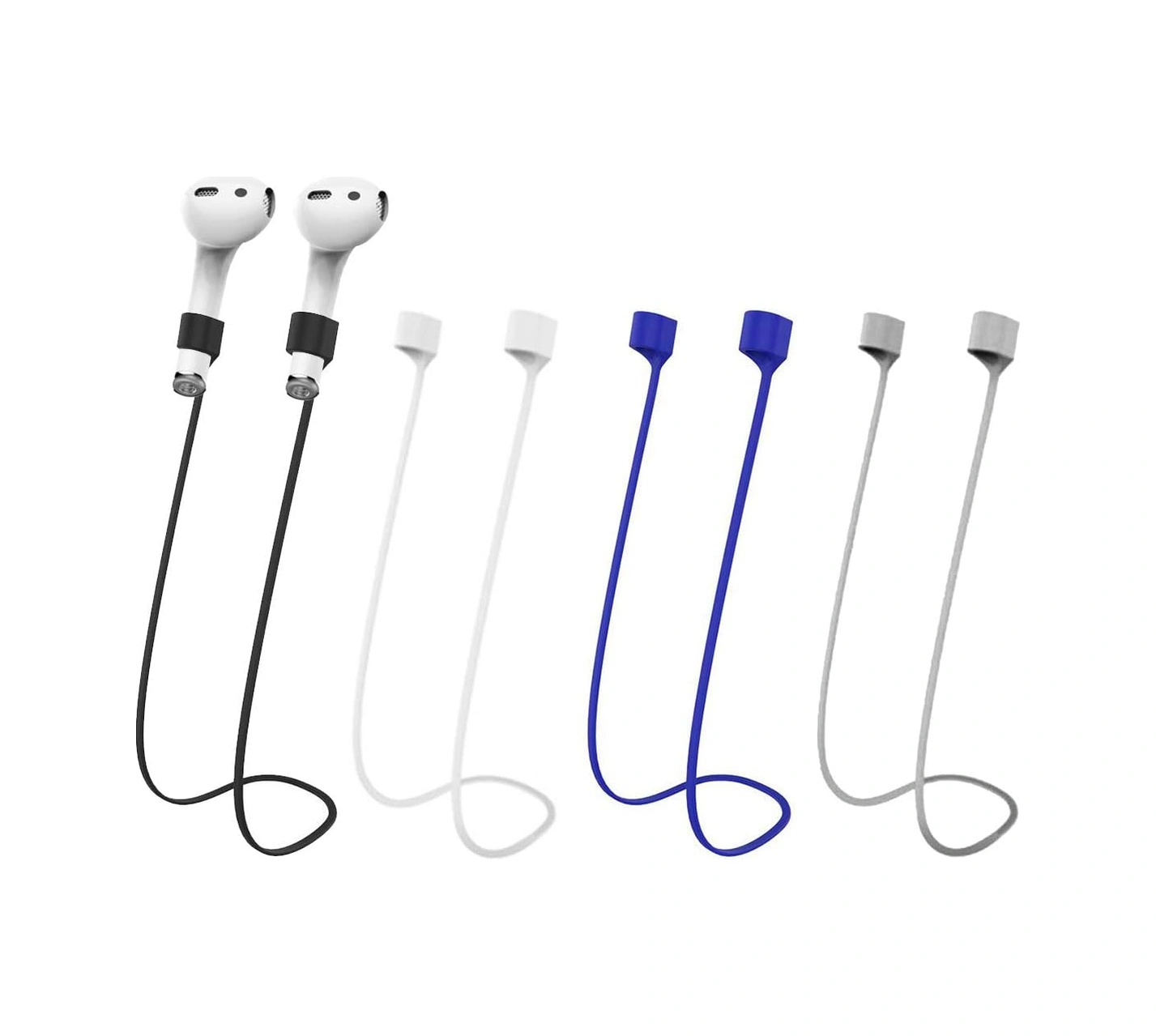 Airpods Manyetik Kaybolmaz Kayış, Renkli Yumuşak Silikon Spor Bandı, Boyun Askısı