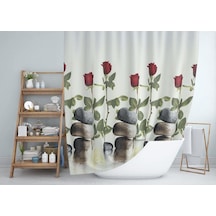 Zethome Jackline Banyo Duş Perdesi 12005 Tek Kanat 1X180X200 Çok Renkli