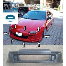 Mazda Lantis Ön Tampon Modifiyelii 2 Boyasız Ham Siyah Fiberclass