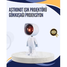 Gün Batımı Efekti Sunan Astronot Led Masa Lambası Çok Renkli 24475777