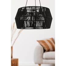 Begüsa Modeno 3.lü Avize Siyah 45 Cm