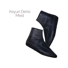 Koyun Derisi Mest Deri Çorap Mest