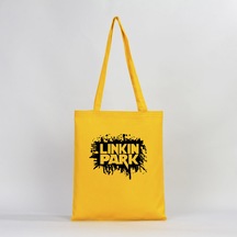 Linkin Park Underground Sarı Gabardin Bez Çanta