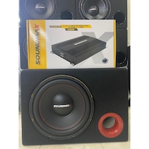 Soundmax Paket Set 30cm Soundmax Bass 4kanallı Anfi 4x80rms 4000w