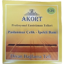 AKORT DİVAN SAZ TELİ PASLANMAZ 0.25 BAM BAMLI