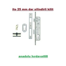 İto 156-25 Mm Dar Silindirli Kilit 20 Mm Dar Gömme Kilit