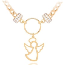 Diamond Line-Gülaylar - Sarı Altın 14 Ayar Trend Kolye N11.25337