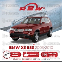 Rbw Bmw X3 E83 2003 - 2010 Ön Muz Silecek Takımı