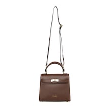 D223 Chocolate Portföy Çantası Kadın Katıa Piumelli Milano Bag D223 Chocolate