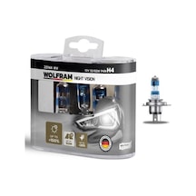 Ampül Beyaz Işık 12v H4 150 Güçlü 20 Beyaz Işık Takımı - Wolfram 22144 Nv