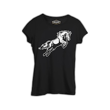 Hayvan - At Nal Siyah Kadın Tshirt 001