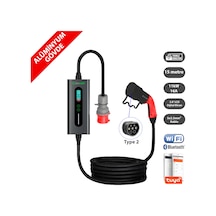 Truwatt Zta415 11kw Taşınabilir Elektrikli Araç Şarj Cihazı 16a/380v 15 Metre