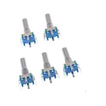 5 Adet Döner Anahtarlı Ses Dijital Potansiyometre 20mm Kolu