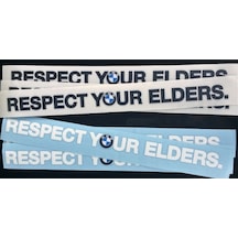 Oto Sticker Bmw Respect Your Elders Sticker Etiket 2 Adet