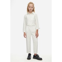 Nk Kids Kız Çocuk Madison Pantolon 58306 Ekru-gri Ekru - Gri
