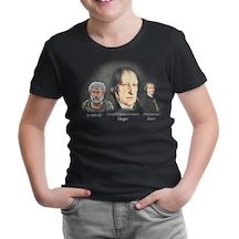 Hegel Aristo Kant Siyah Çocuk Tshirt