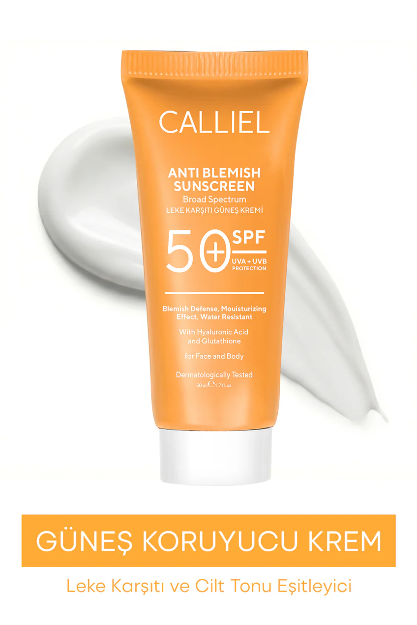 Leke Karşıtı Tüm Ciltler İçin Yüksek Korumalı 50 Spf Güneş Kremi Glutatyon Etkili 50 Ml
