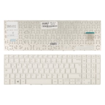 Samsung Uyumlu Np450R5G-X07Tr, Np370R5E-S07Tr Notebook Klavye (Beyaz Tr) Beyaz