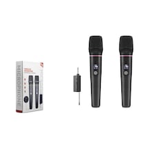 Profesyonel Kablosuz Uhf 2 Li Mi Krofon Seti - 6.35mm - Si Yah Hdx2791