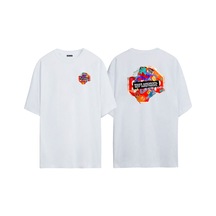 Thewert Unisex Meke Aırdrops Not Aırstrıkes Ön Arka Baskılı Beyaz Oversize T-shirt