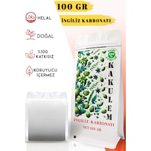 Kakulem Sertifikalı 100 Gr Katkısız İngiliz Karbonatı Yenilebilir İçilebilir