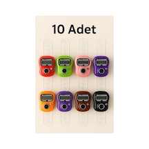 10 Adet Karışık Renk - Yüzük Tesbih Zikir Matik Namaz Zikir Çok Renkli - 750664780 Çok Renkli