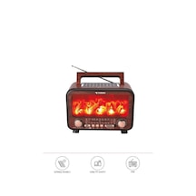 Torima D72 Koyu Ahşap Nostalji Bluetooth Hoparlör Radyo Solar Panelli (İthalatçı Garantili)