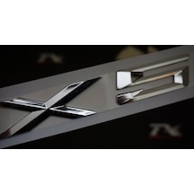 Bmw x5 Bagaj Krom Metal 3M 3D Yazı Logo