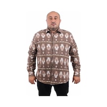 Moc Grande Mocgrande Oduncu Gömlek Mc Three Rug Print 22212 Kahverengi